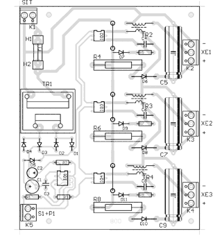Triple Stroboscope - Motor, light and power control circuits - ElShem.com